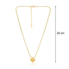 Self Love Golden Pendant Necklace | 18kt Gold Plated