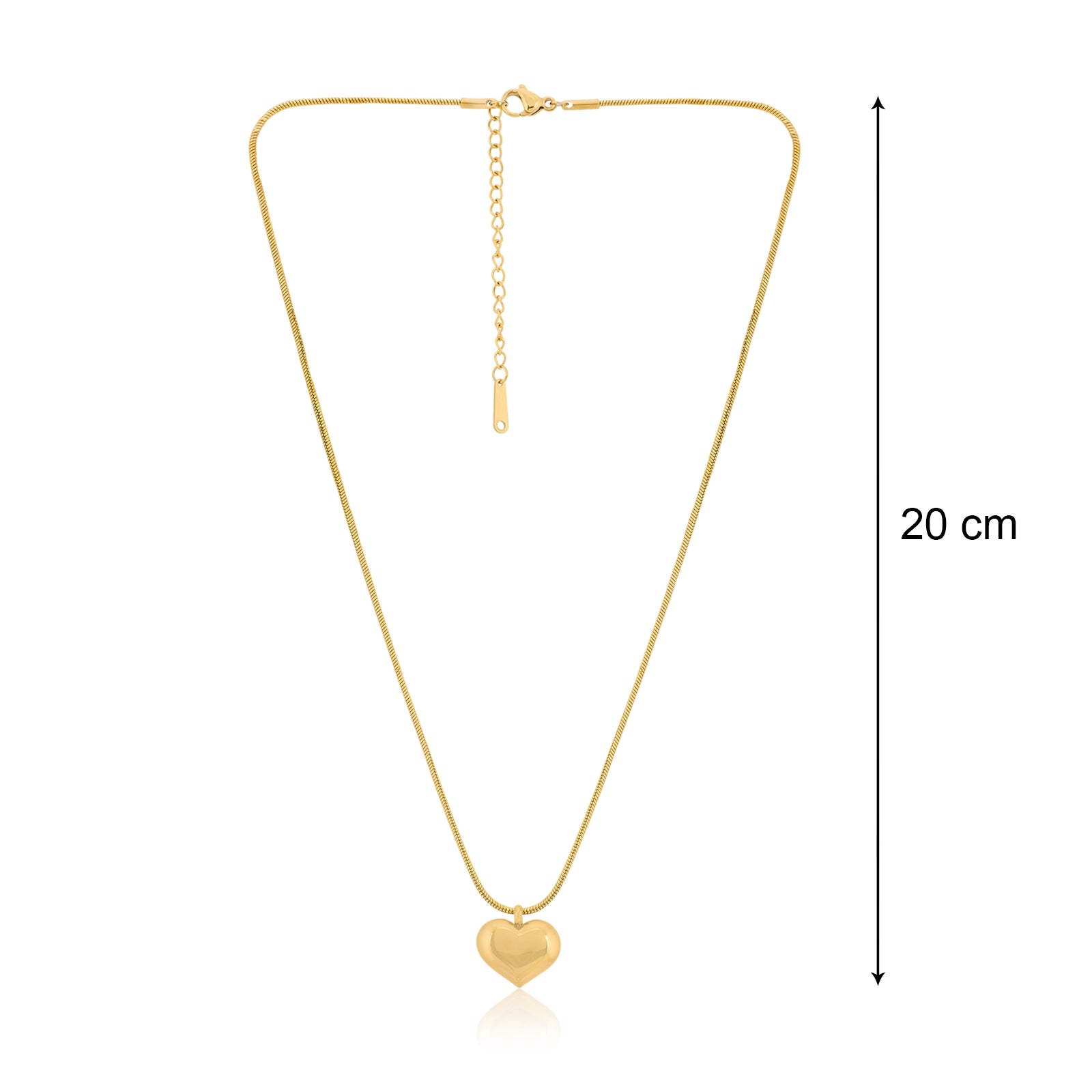 Self Love Golden Pendant Necklace | 18kt Gold Plated