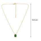 Emerald Green Pendant Necklace