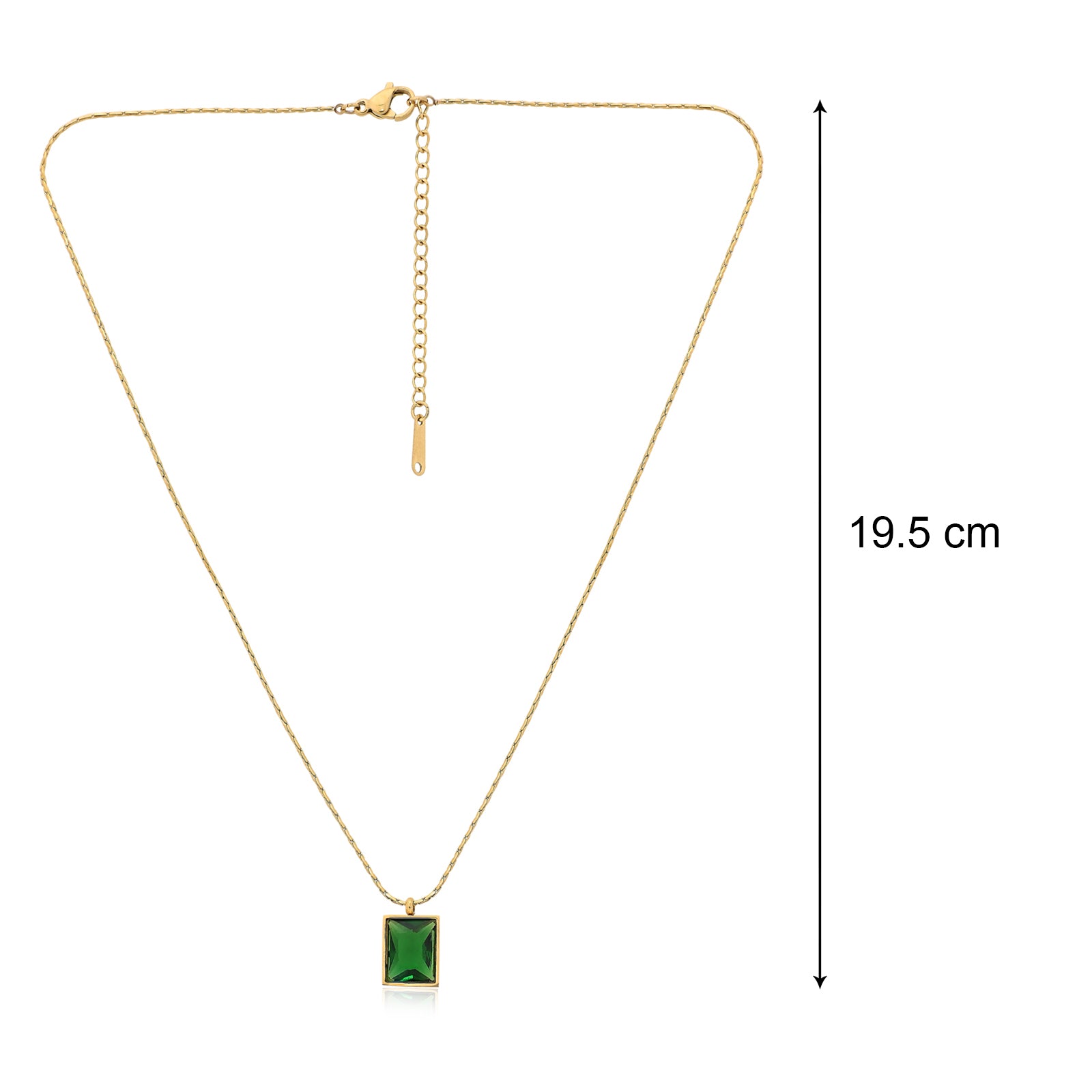 Emerald Green Pendant Necklace