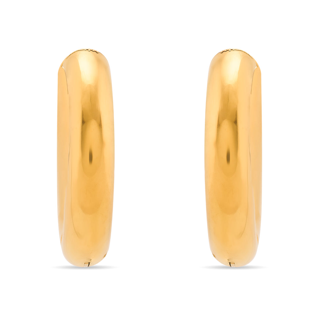 Classic Hoops - Max | 18kt Gold Plated