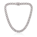 Cuban Iced Chain Thick Silver