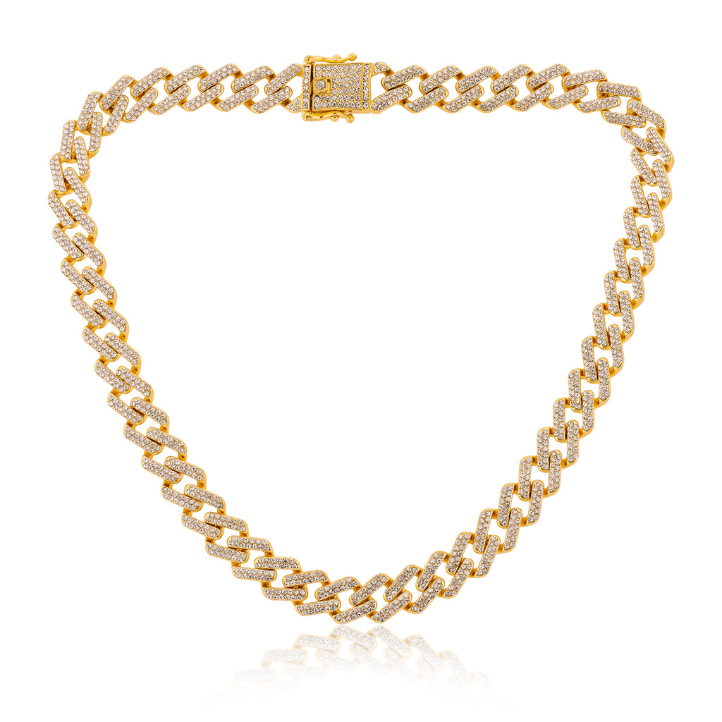 Cuban Iced Chain Thick Gold