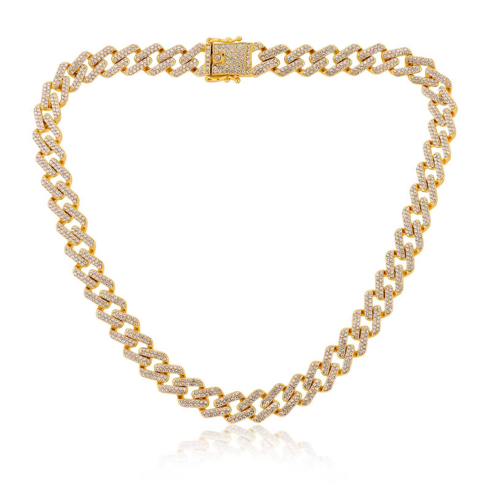 Cuban Iced Chain Thick Gold