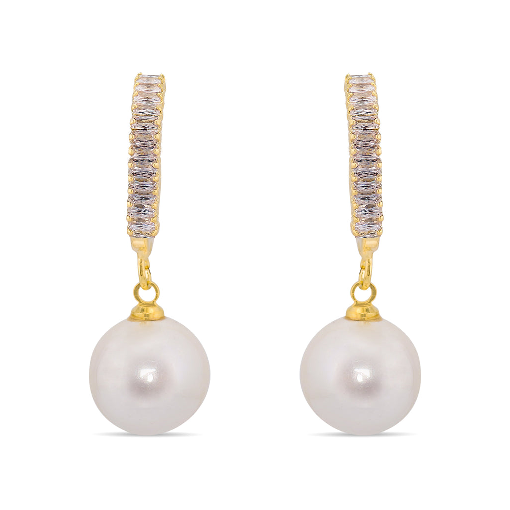 Boss Lady Pearl Earrings | 18kt Gold Plated