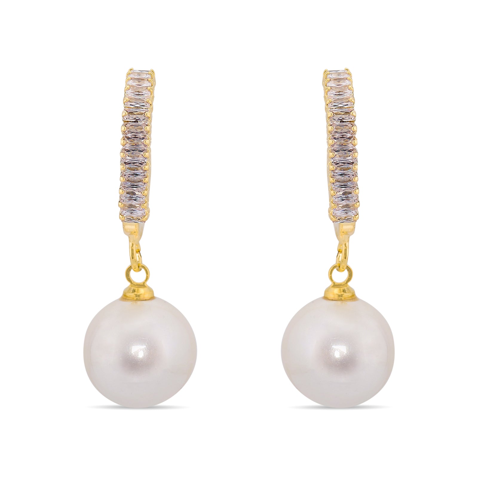Boss Lady Pearl Earrings | 18kt Gold Plated