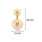 Double Balls Gold earring