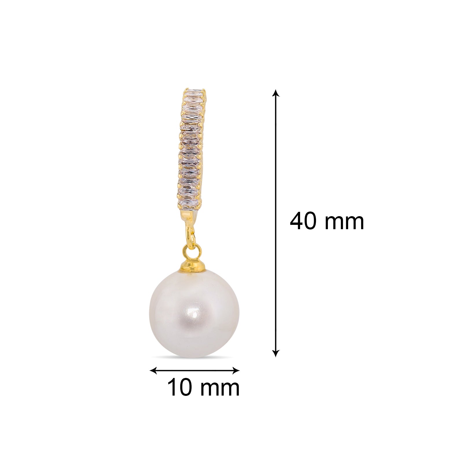 Boss Lady Pearl Earrings | 18kt Gold Plated
