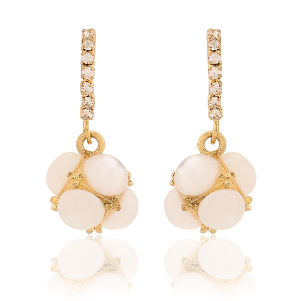 Heather Pearl Drop Earring