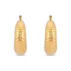 Shell Chunky Hoops | 18kt Gold Plated