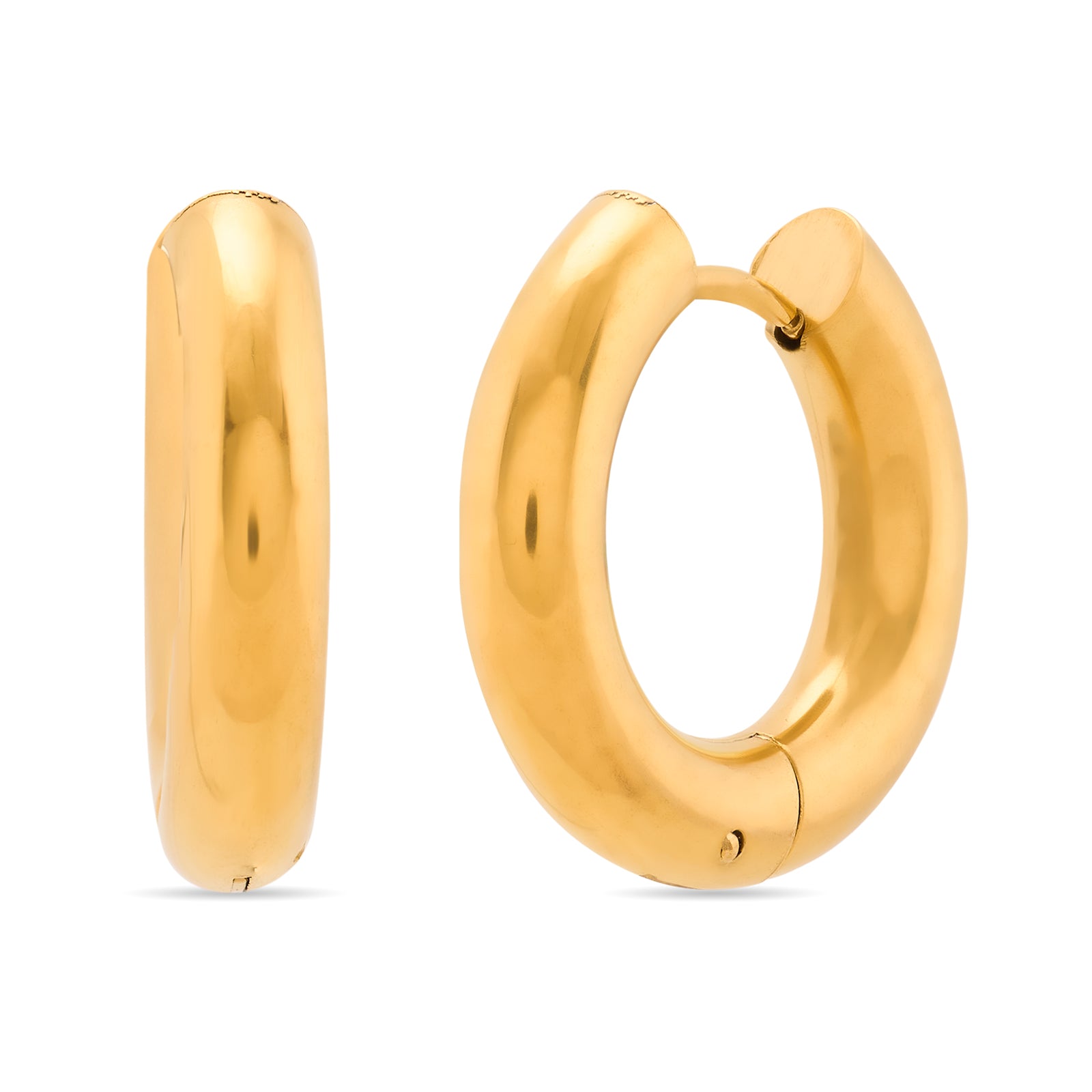 Classic Hoops - Medium | 18kt Gold Plated