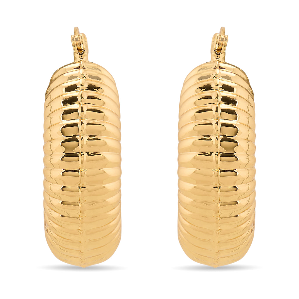 Chunky Hawthrone Earring - Small | 18kt Gold Plated