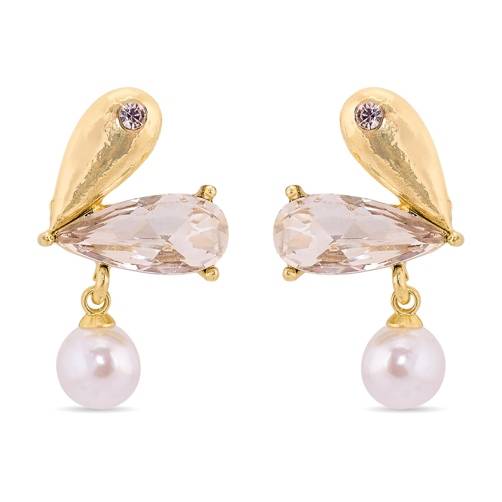 Chambered Heart Earring