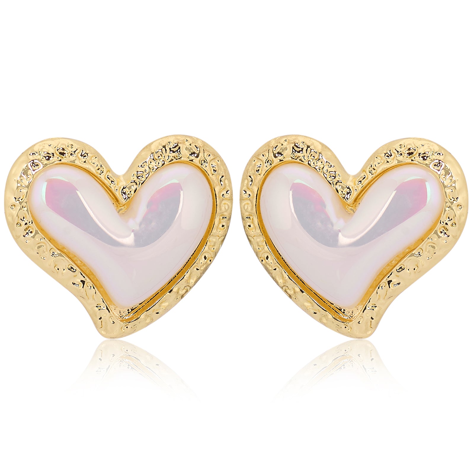 Candy Pearl hearted  Earrings