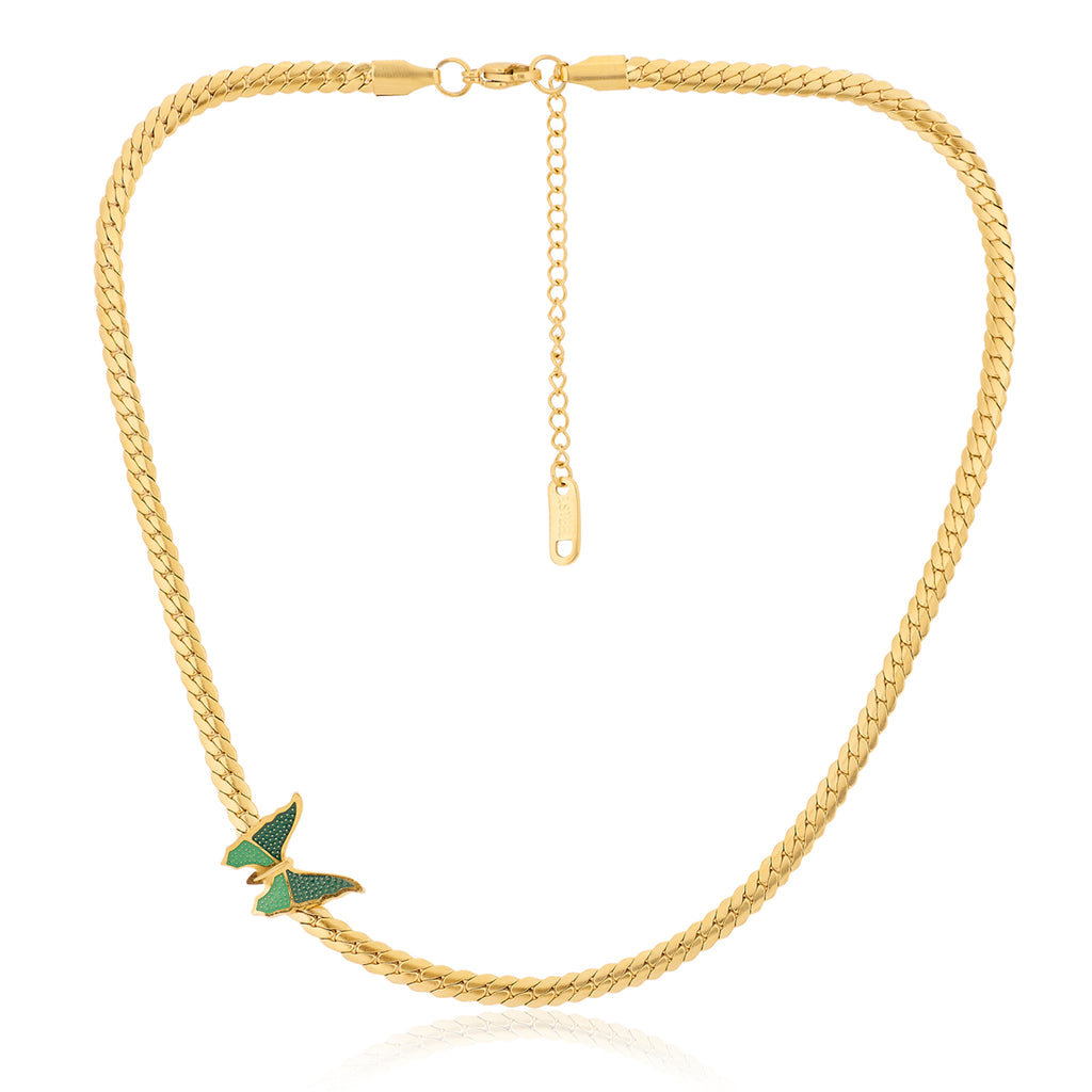Papilio Butterfly Necklace | 18kt Gold Plated