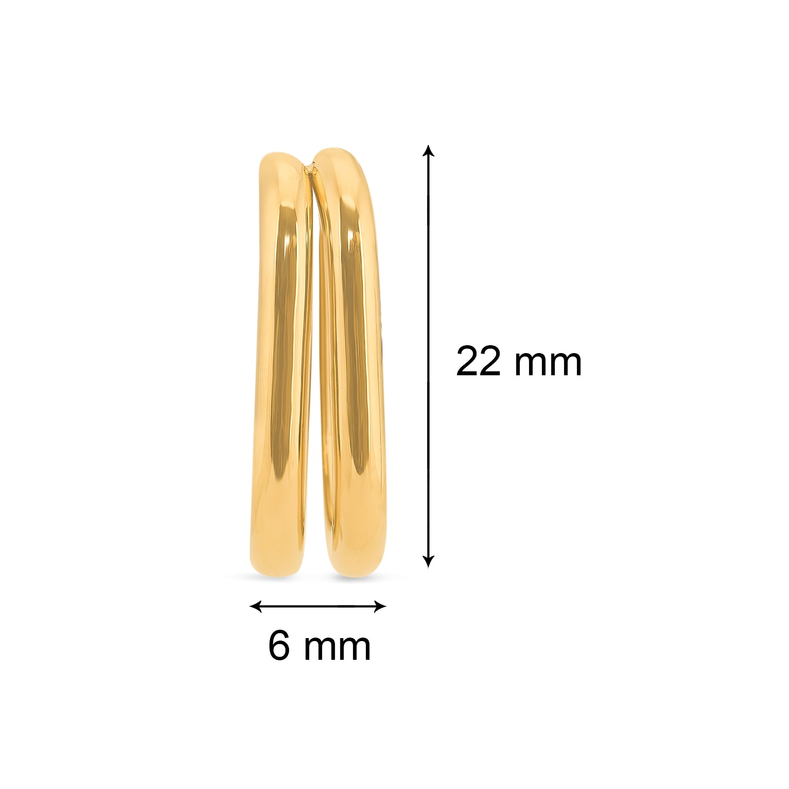 GIGI Hoops | 18kt Gold Plated