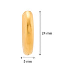 Classic Hoops - Medium | 18kt Gold Plated