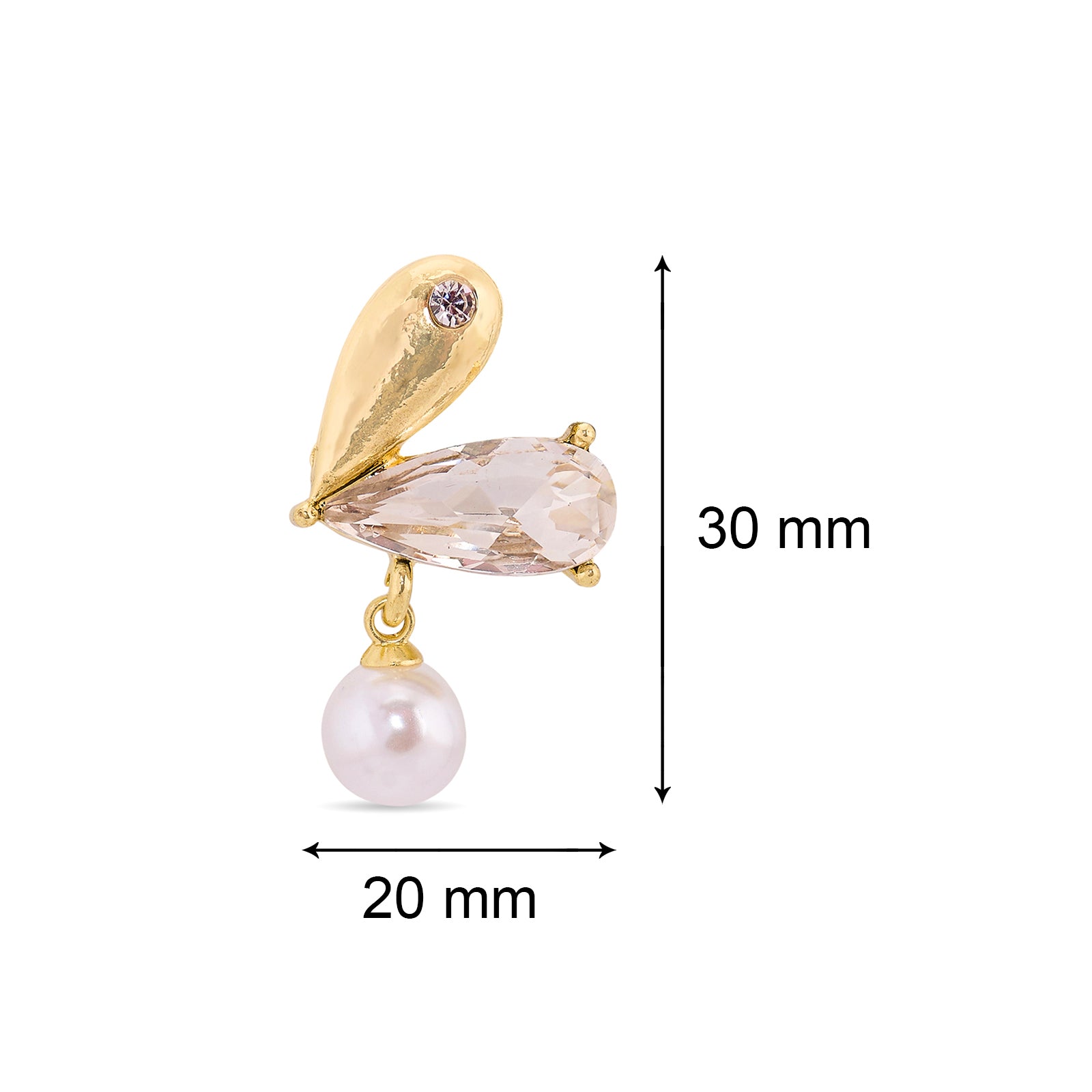 Chambered Heart Earring