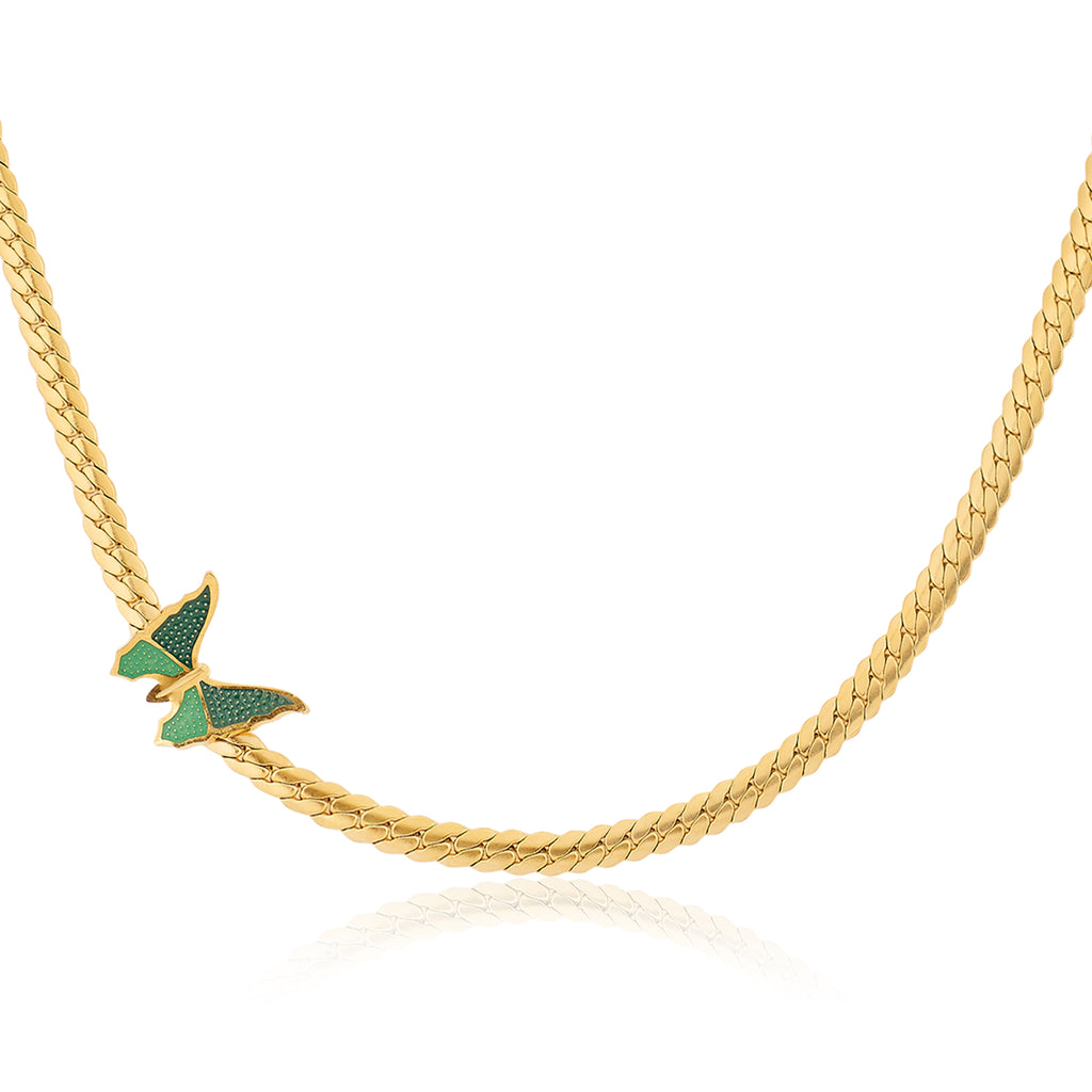 Papilio Butterfly Necklace | 18kt Gold Plated
