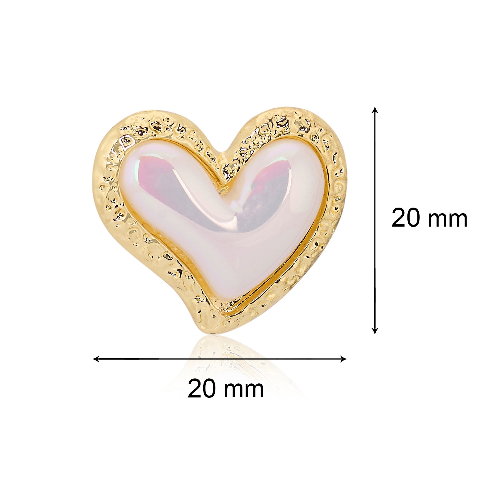 Candy Pearl hearted  Earrings