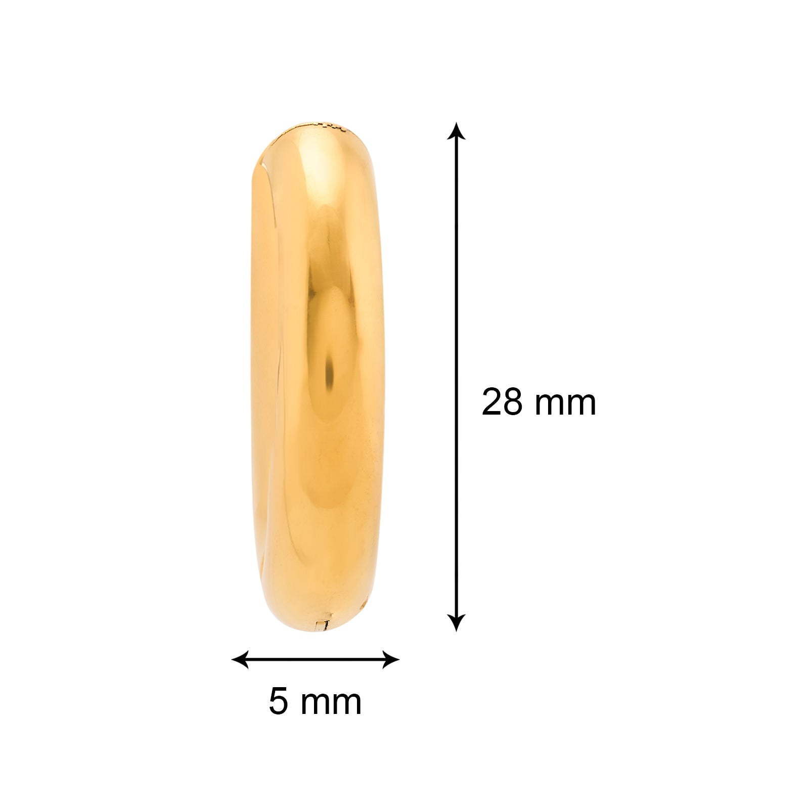 Classic Hoops - Max | 18kt Gold Plated