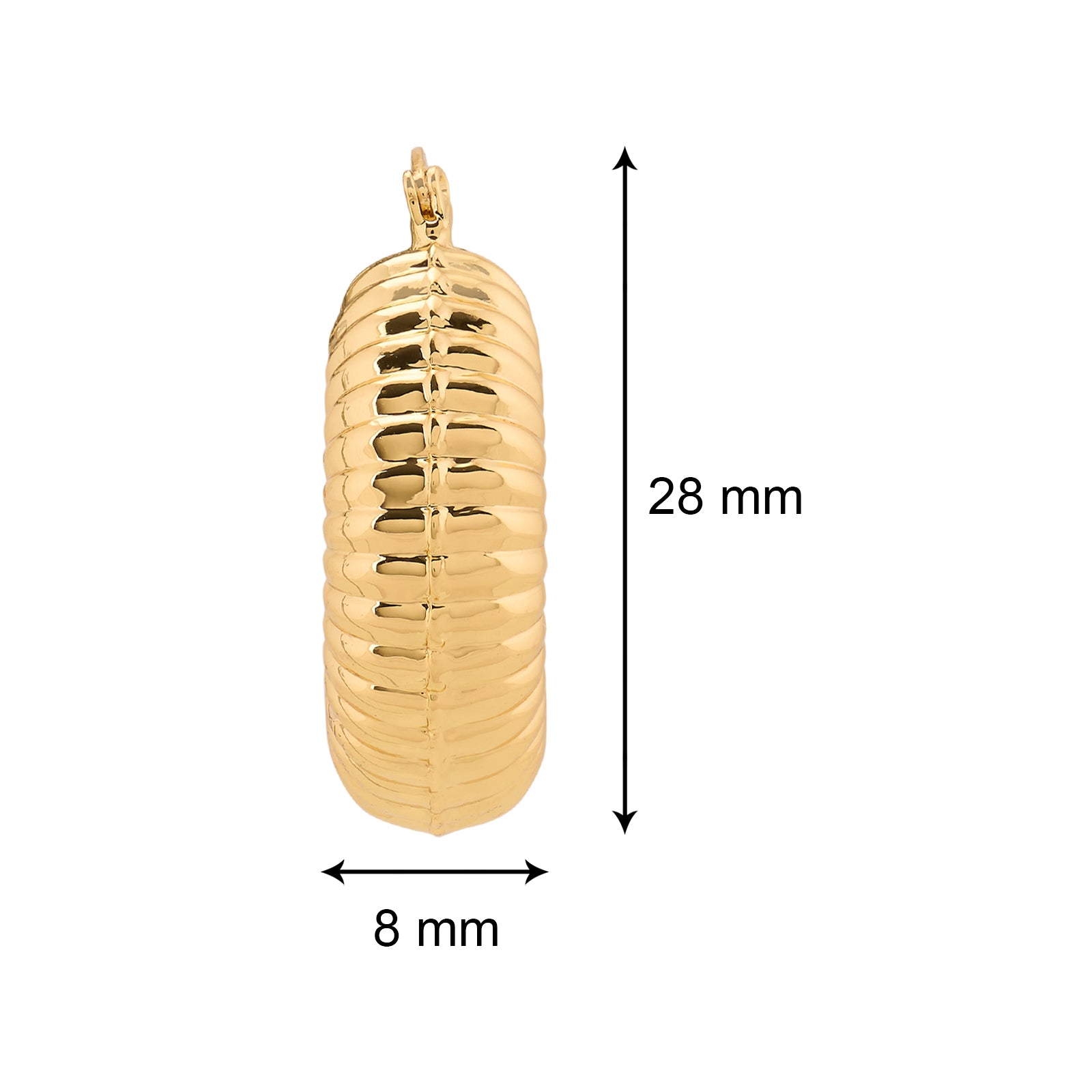 Chunky Hawthrone Earring - Small | 18kt Gold Plated