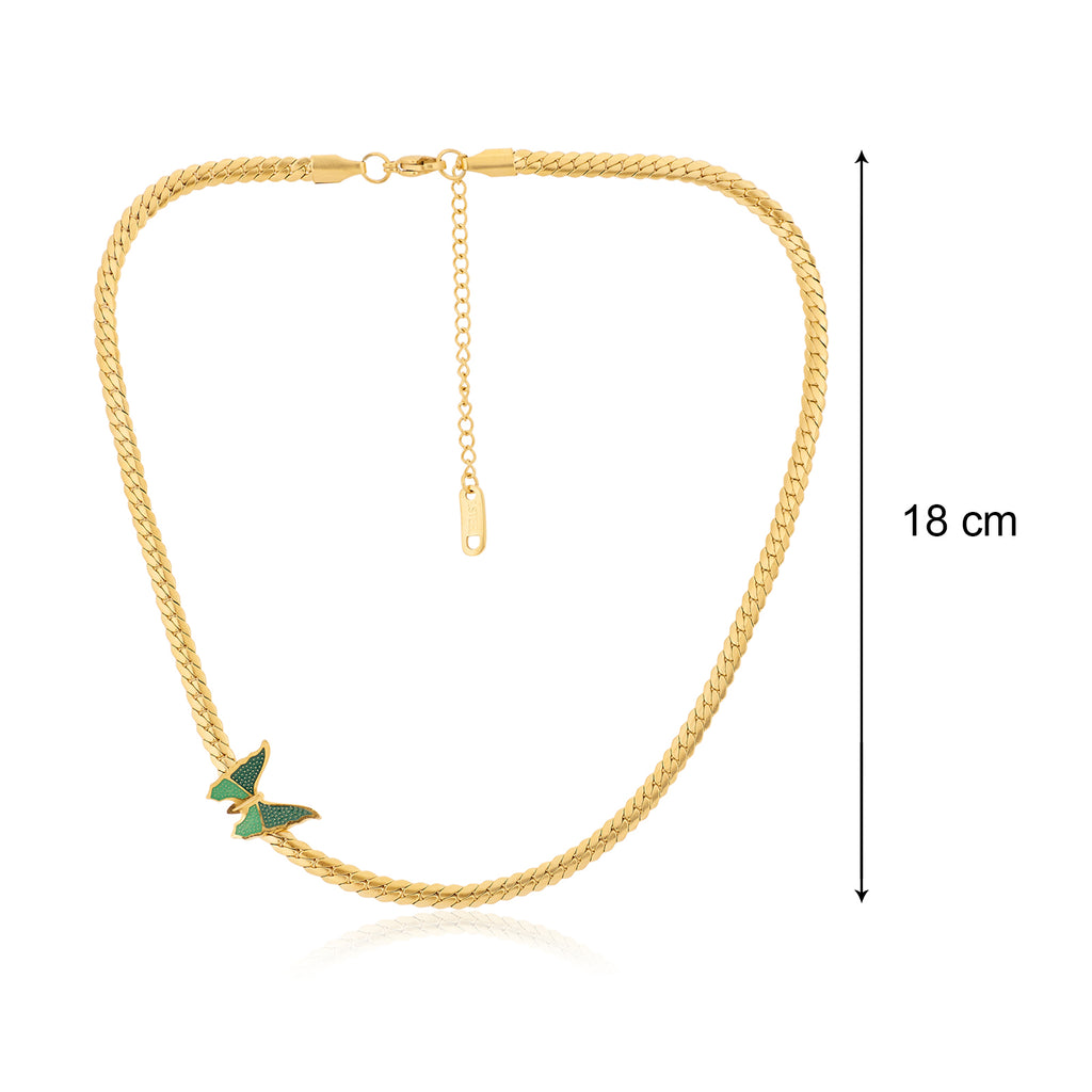 Papilio Butterfly Necklace | 18kt Gold Plated