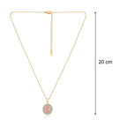 Zahra Blush Pendant necklace  | 18kt Gold Plated