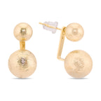 Double Balls Gold earring